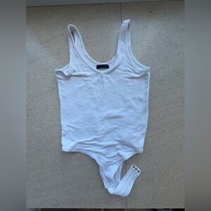ATM White Tank Bodysuit - XS